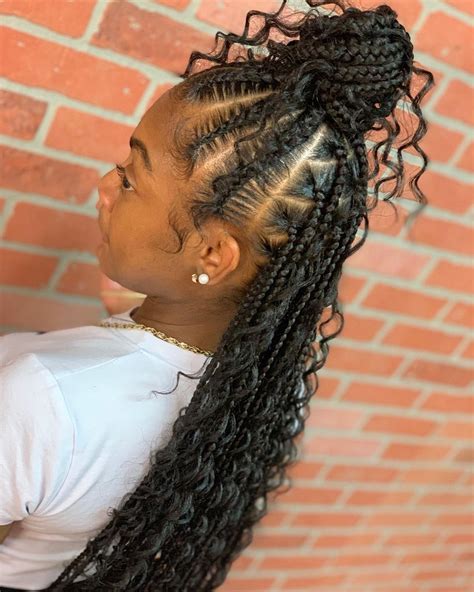 For young girls with longer locks, this easy updo keeps hair off their faces, takes only seconds to assemble, and. Kid hairstyles 509610514087553483 - Source by stacimae01 in 2020 | Braided hairstyles, Braids ...