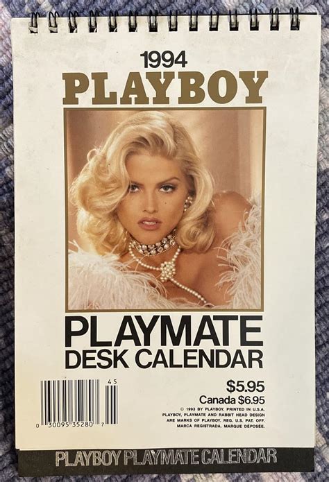 1994 Playboy Playmare Desk Calendar Featuring Anna Nicole Smith Amazon