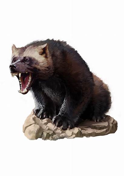 Wolverine Giant 2e Monsters Pathfinder Animal Creature