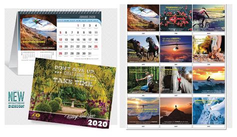 2020 Desktop Calendar Standard Design Inspirasi And Motivasi 1 Ao 904