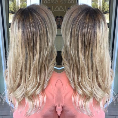 Ombr Done By Katie S Aveda Blondes Ombre Balayage Long Hair Styles