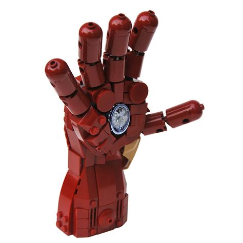 Can u pls make a iron man's arc reactor with cardboard. Iron Man high-five | The Brothers Brick | The Brothers Brick
