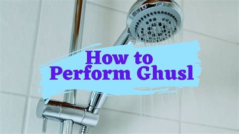 Basic Fiqh How To Perform Ghusl Islamic Bath Youtube