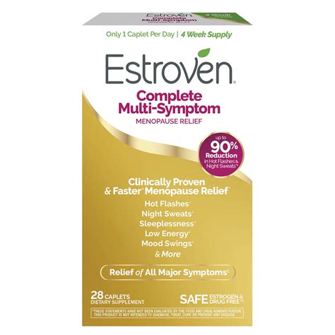 estroven complete multi symptom menopause relief safe effective and drug free clinically