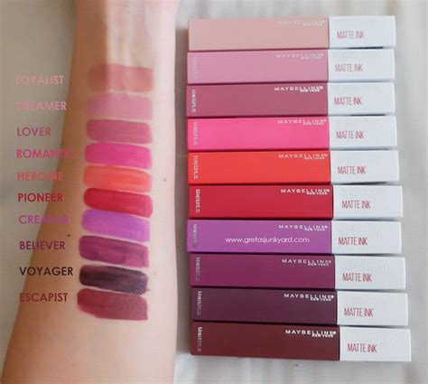Maybelline Super Stay Matte Ink Review And Swatches Greta S Junkyard