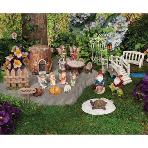 Complete Woodland Fairy Village Set Buy At Bits And Pieces