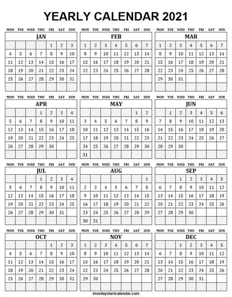 Yearly calendars for 2021 in word, pdf & jpg format. Free Downloadable 2021 Word Calendar / 2021 Printable Calendar Free Printable Calendar Com ...