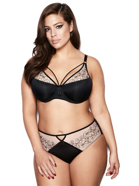 Ashley Graham Oozes Sex Appeal As She Puts On Very Busty Display In Semi Sheer Lingerie