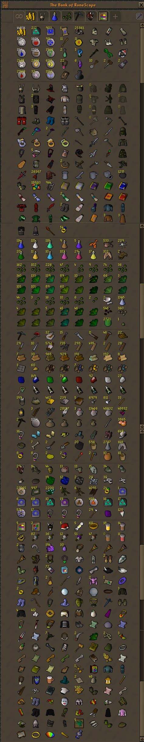Osrs When You Reorganize And Clean Your Bank D Banktabs