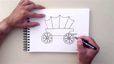 How To Draw A Wagon Youtube