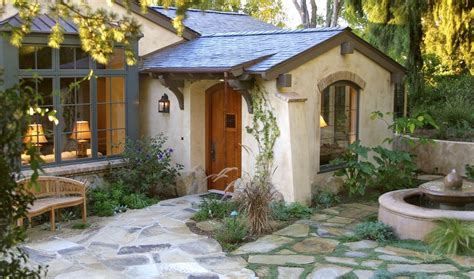 French Cottage Entry Traditional With French Window Mahogany Front
