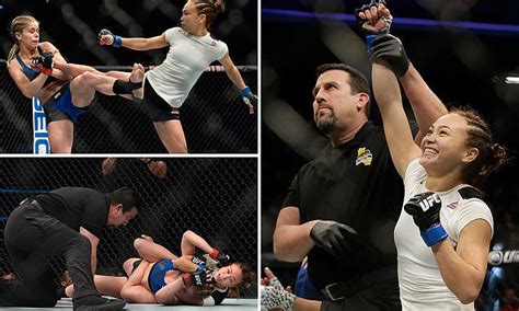 Michelle Waterson Chokes Out Paige Vanzant In Her First Ufc Main Event In Sacramento Daily
