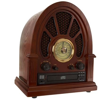 Vintage Wooden Radio With Cd Player Amfm Radio And Bluetooth Page 1
