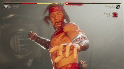 Mortal Kombat Kotal Kahn Vs Liu Kang Youtube