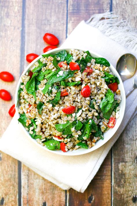 Barley Salad With Feta And Orange Shallot Vinaigrette Erica Julson