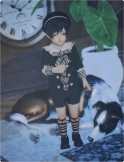 Toddler Boy Gothic Outfit For The Sims 4 Spring4sims Sims 4 Toddler
