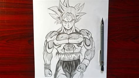 Easy Anime Drawing How To Draw Goku [ultra Instinct] Full Body Easy Drawing Tutorial Youtube
