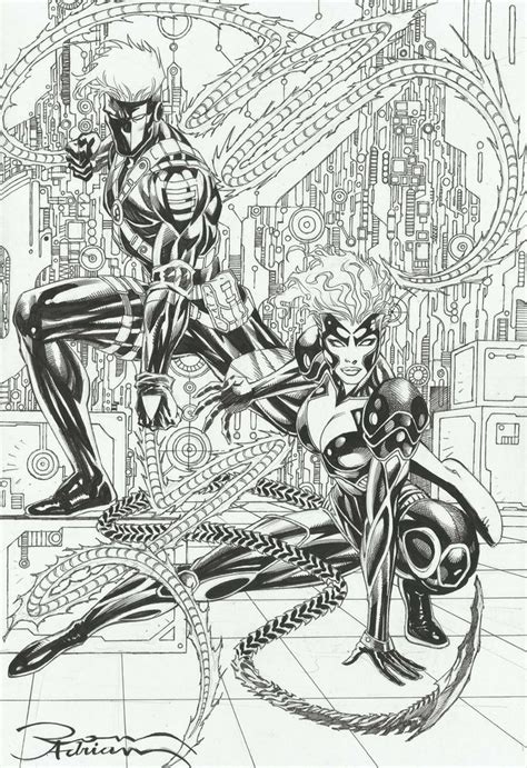 Wildstorm Backlash And Taboo Pencils And Inks By Ron Adrian Drawings Inks Artist
