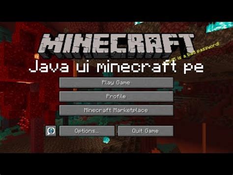 Mod minecraft pe java ui. Java ui for Minecraft pe. - YouTube