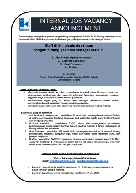 Pt mandiri karya teknik malang. Pt Mandiri Karya Teknik Malang : Job Placement Center