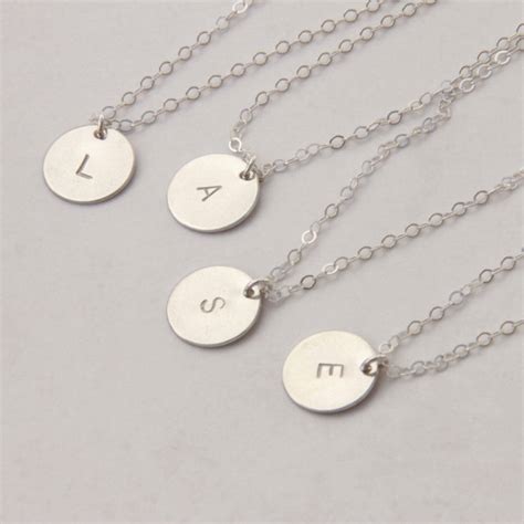 Sterling Silver Layered Initial Necklaces By Lulu Belle