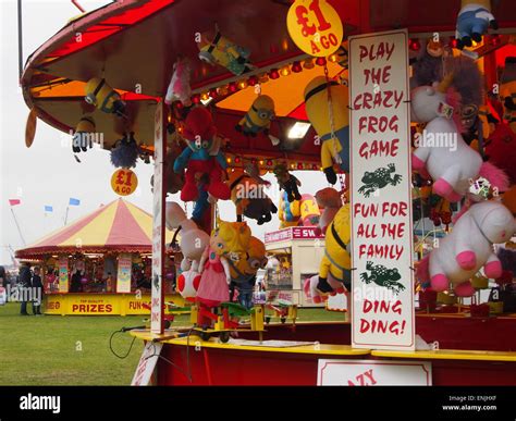 Fairground Games Stall With Prizes Stock Photo Alamy