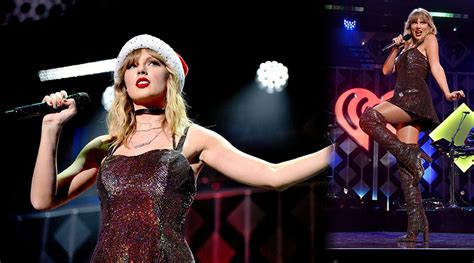 Taylor Swift Sexy Legs In Boots At Z100’s Iheartradio Jingle Ball 2019 In New York Hot