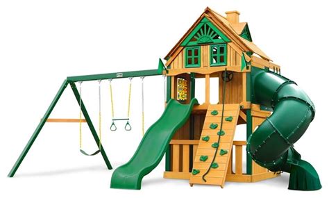 Gorilla Playsets Mountaineer Treehouse Swing Set Fort Add On And
