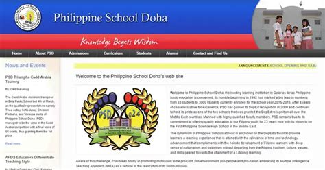 Philippine Schools In Qatar · Qatar Ofw