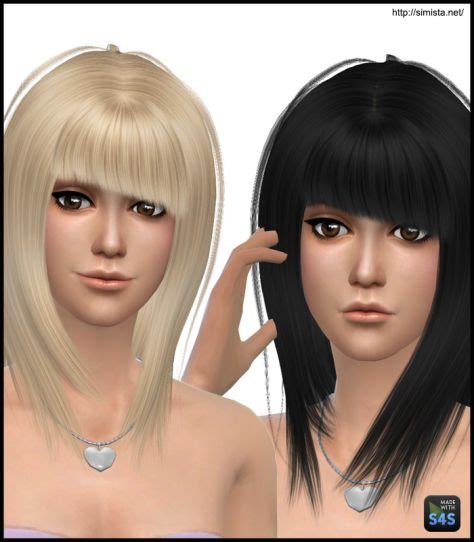 Simista May Hair 53f Retextured Sims 4 Hairs Sims Hair Sims 4