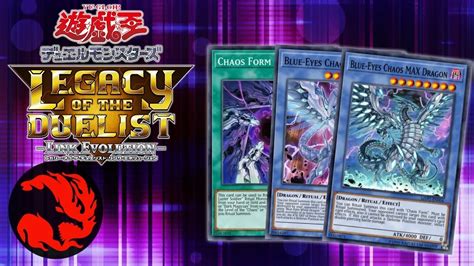 blue eyes chaos max dragon deck yu gi oh legacy of the duelist link evolution youtube