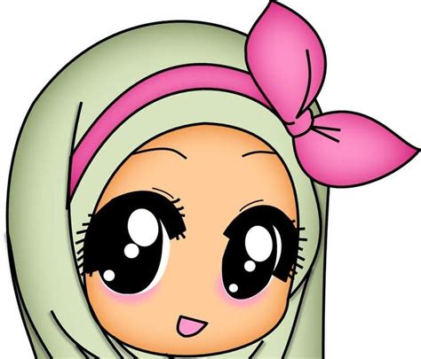 Gambar Mewarna Kartun Anak Muslim