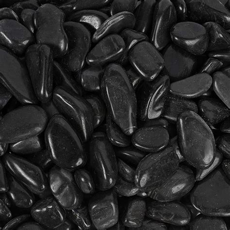 Buy Black Super Polished Pebbles Margo Garden Products