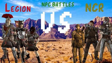 All Legion Vs All Ncr Fallout New Vegas Npc Battles Youtube