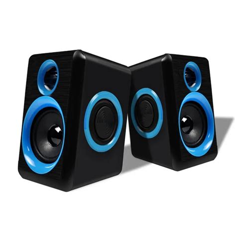 Portable Computer Speakers With Stereo Bass Usb Wired Powered