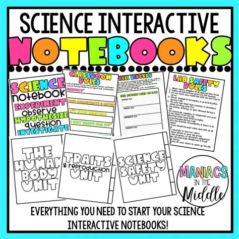 Free Science Interactive Notebook Printables