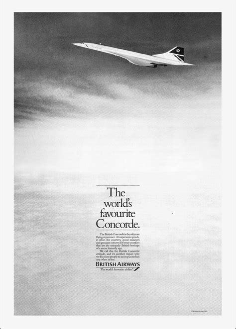 British Airways Concorde 1985 Full Page Newspaper Ad by Saatchi & Saatchi Compton NY Advertising ...