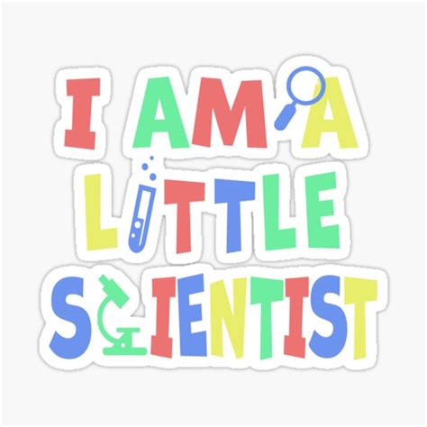I Am A Little Scientist Sticker For Sale By Thetaurus Redbubble