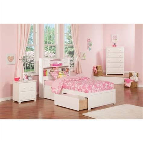 Rosebery Kids Urban Twin Storage Platform Bed In White 1 Ralphs