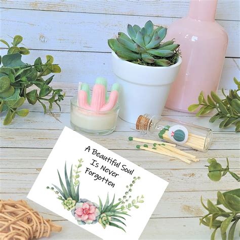 A Beautiful Soul Is Never Forgotten Succulent Or Cactus Etsy