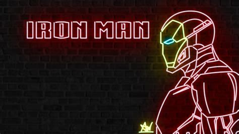 Neon Version Of My Iron Man Background Rmarvelstudios