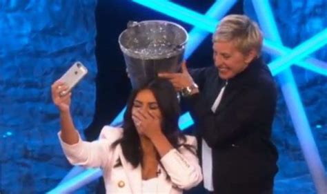Kim Kardashian Takes A Selfie As She Completes The Als Ice