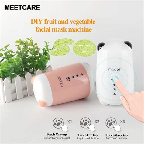 220v Face Mask Maker Machine Diy Auto Fruit Natural Vegatable Collegen Facial Treatment Skin