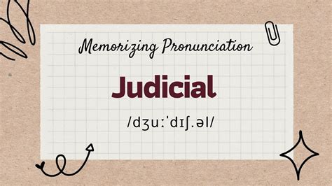 How To Say Judicial In English Vocabulary With Context Youglish