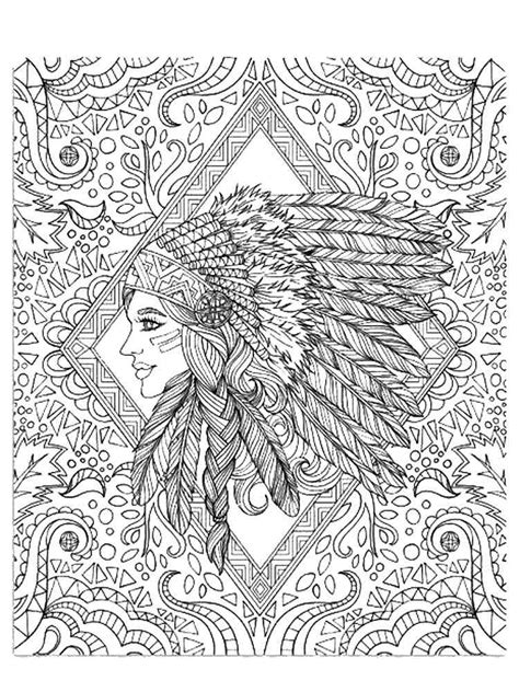 Native American Mandala Coloring Page