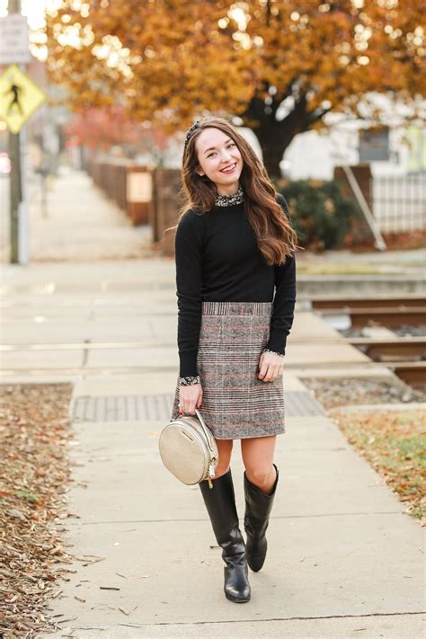 Plaid Skirt And Layers Caralina Style