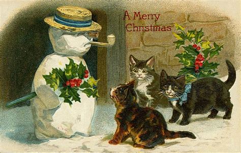 Free Vintage Animal Christmas Cards Hubpages