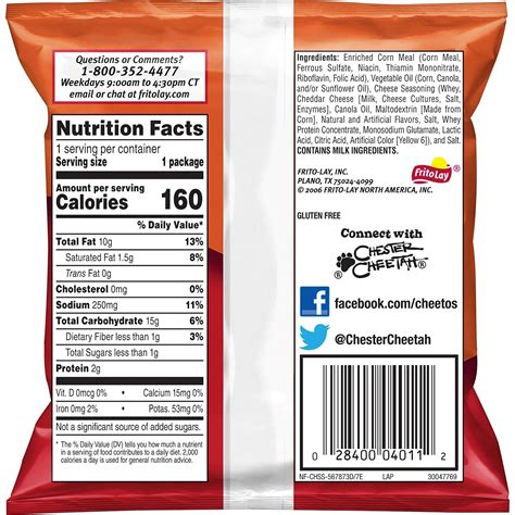 32 Food Label For Cheetos Label Design Ideas 2020