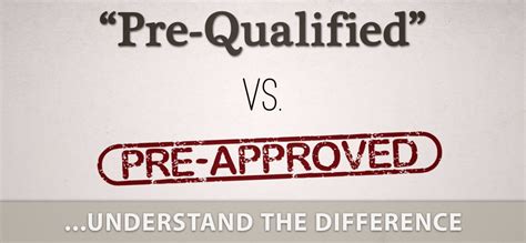 Whats The Difference Between Preapproval And Prequalification