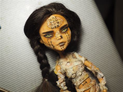 Ooak Custom Monster High Doll Cleo Art Doll Repaint Doll Etsy